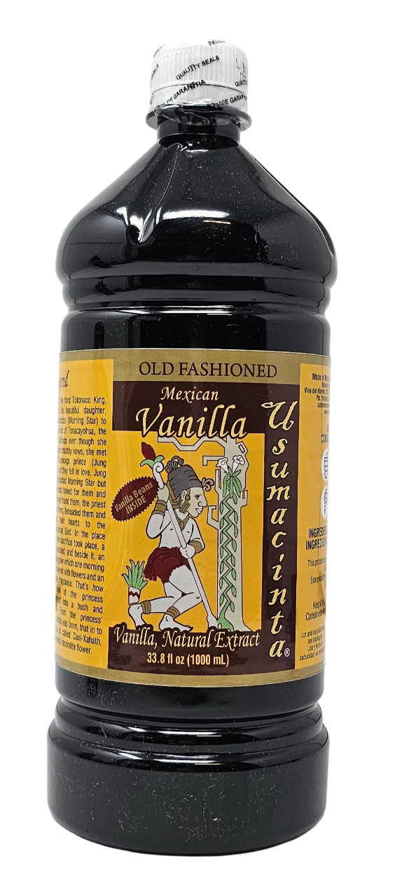 Usumacinta Pure Mexican Vanilla 33.8 Ounces, Amber