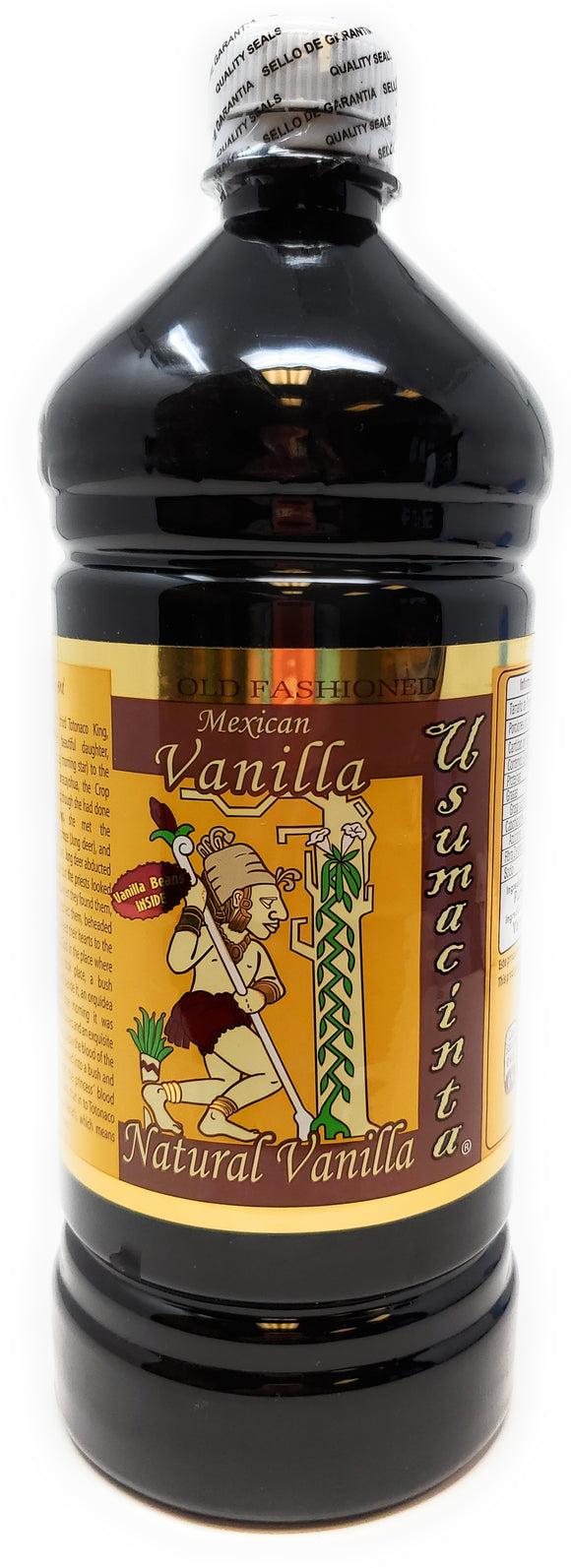 Usumacinta Pure Mexican Vanilla 33.8 Ounces, Amber