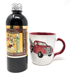 Usumacinta Pure Vanilla 16.8oz Amber and Vintage Red Truck Coffee Mug Christmas Gift Set